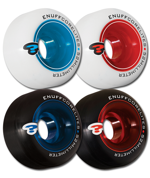 Enuff Corelite Black Skateboard Wheels - Blue