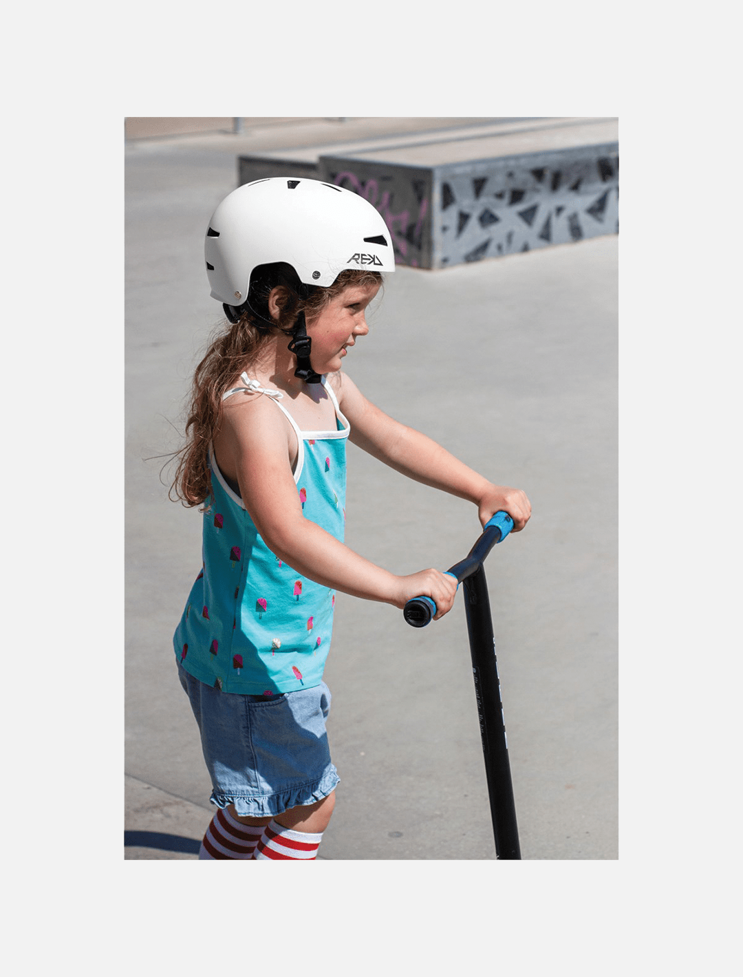REKD Junior Elite 2.0 Helmet - White