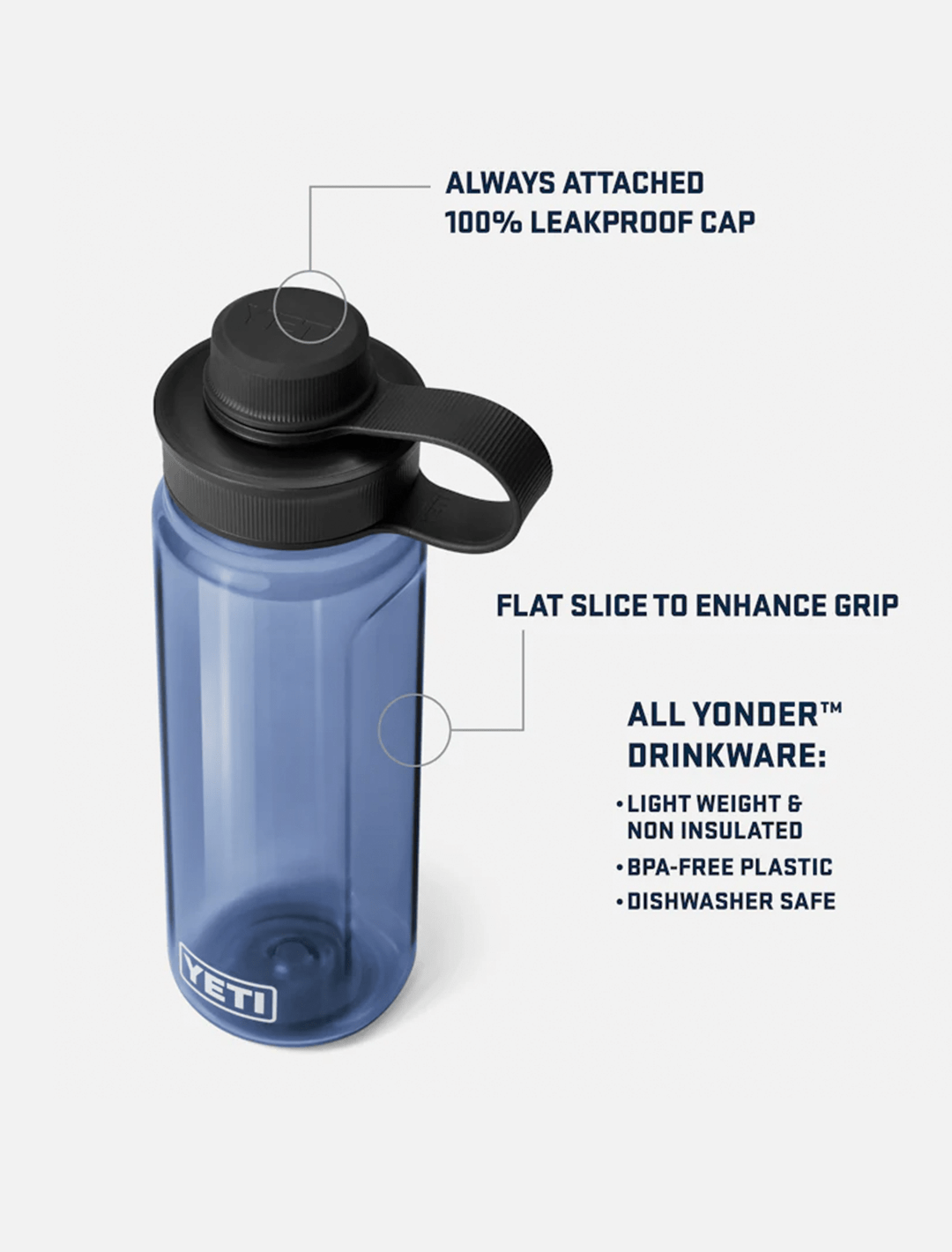 Yeti Yonder 25 oz Tether Water Bottle l Rescue Red