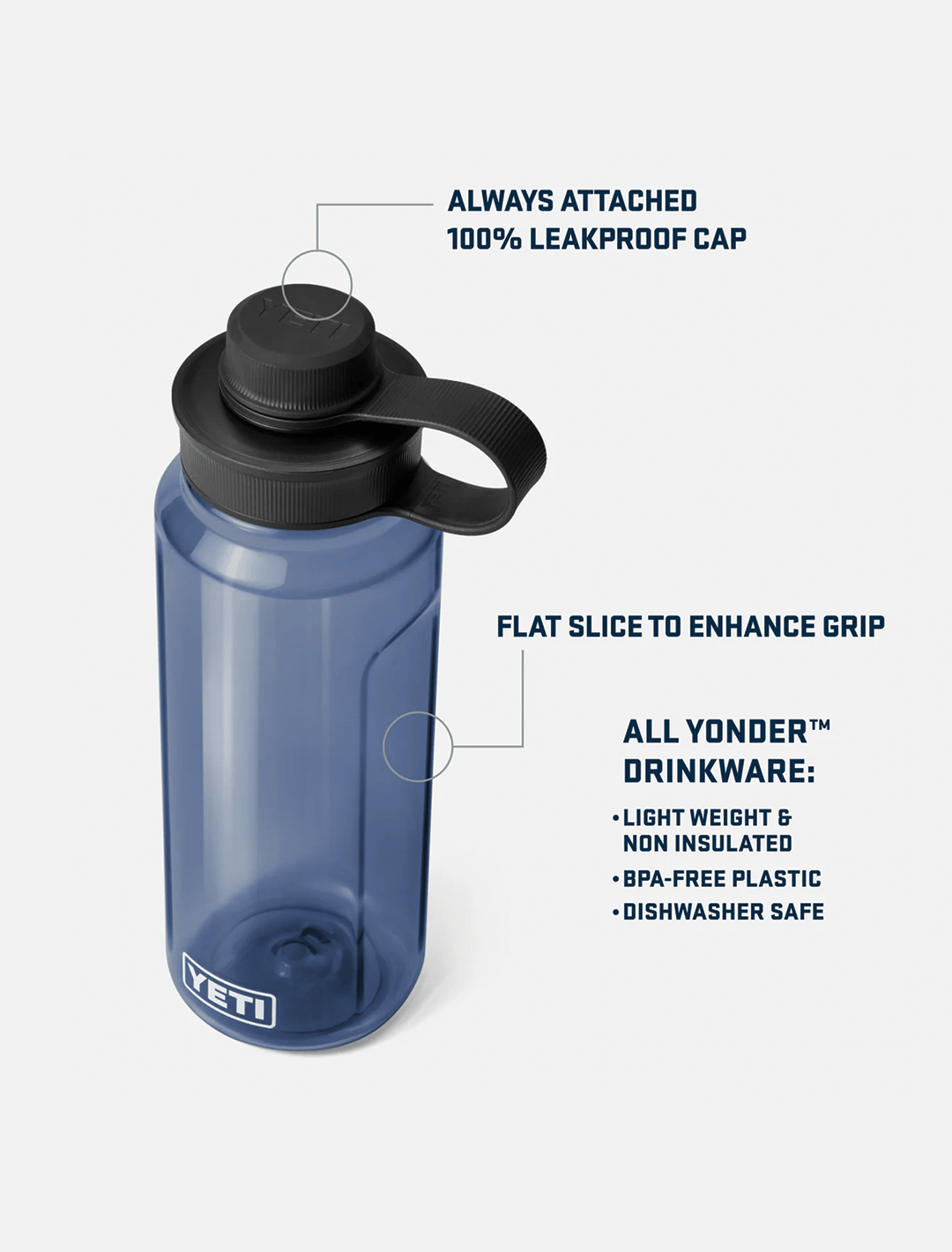Yeti Yonder Tether Water Bottle 1L - Navy