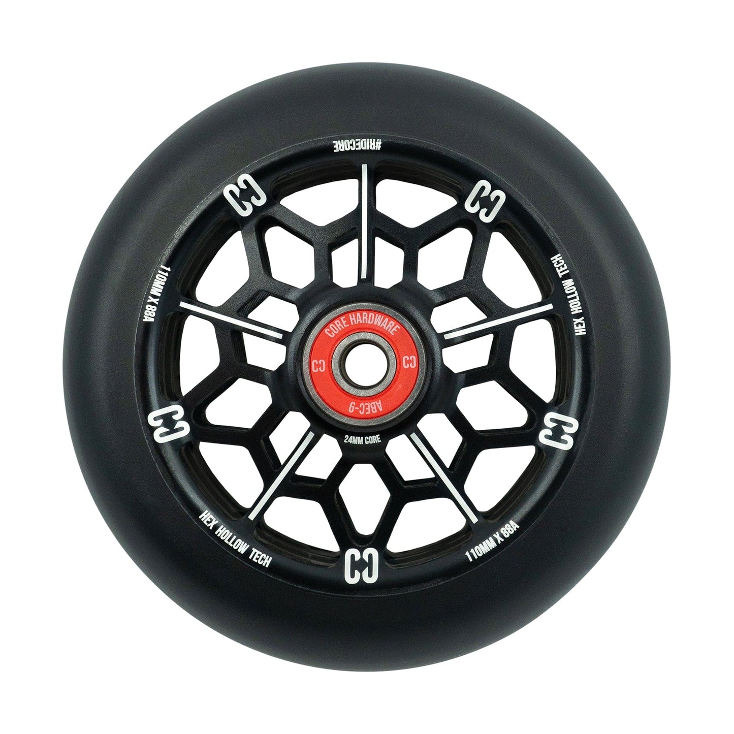 CORE Hex Hollow Stunt Scooter Wheel 110mm – Black