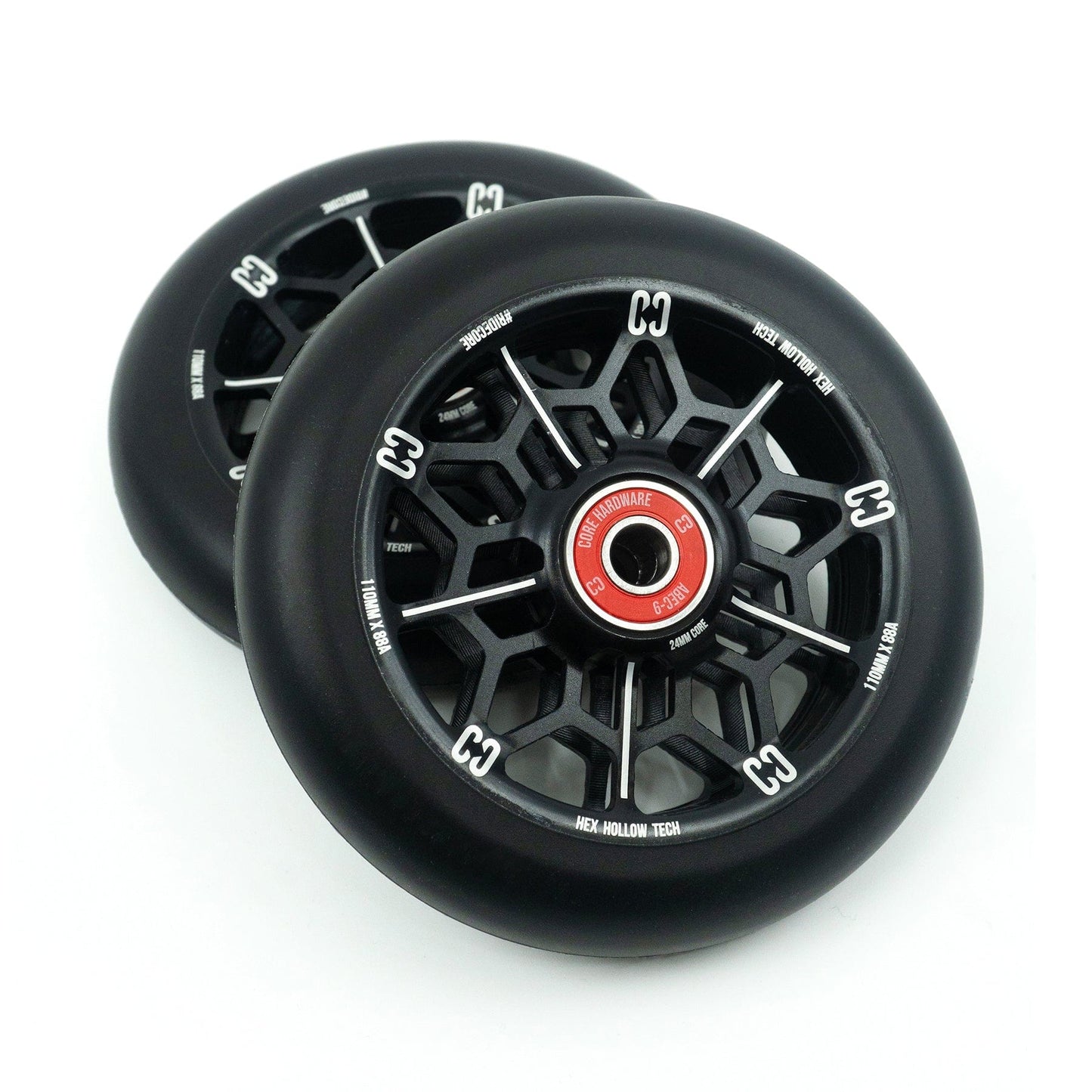 CORE Hex Hollow Stunt Scooter Wheel 110mm – Black
