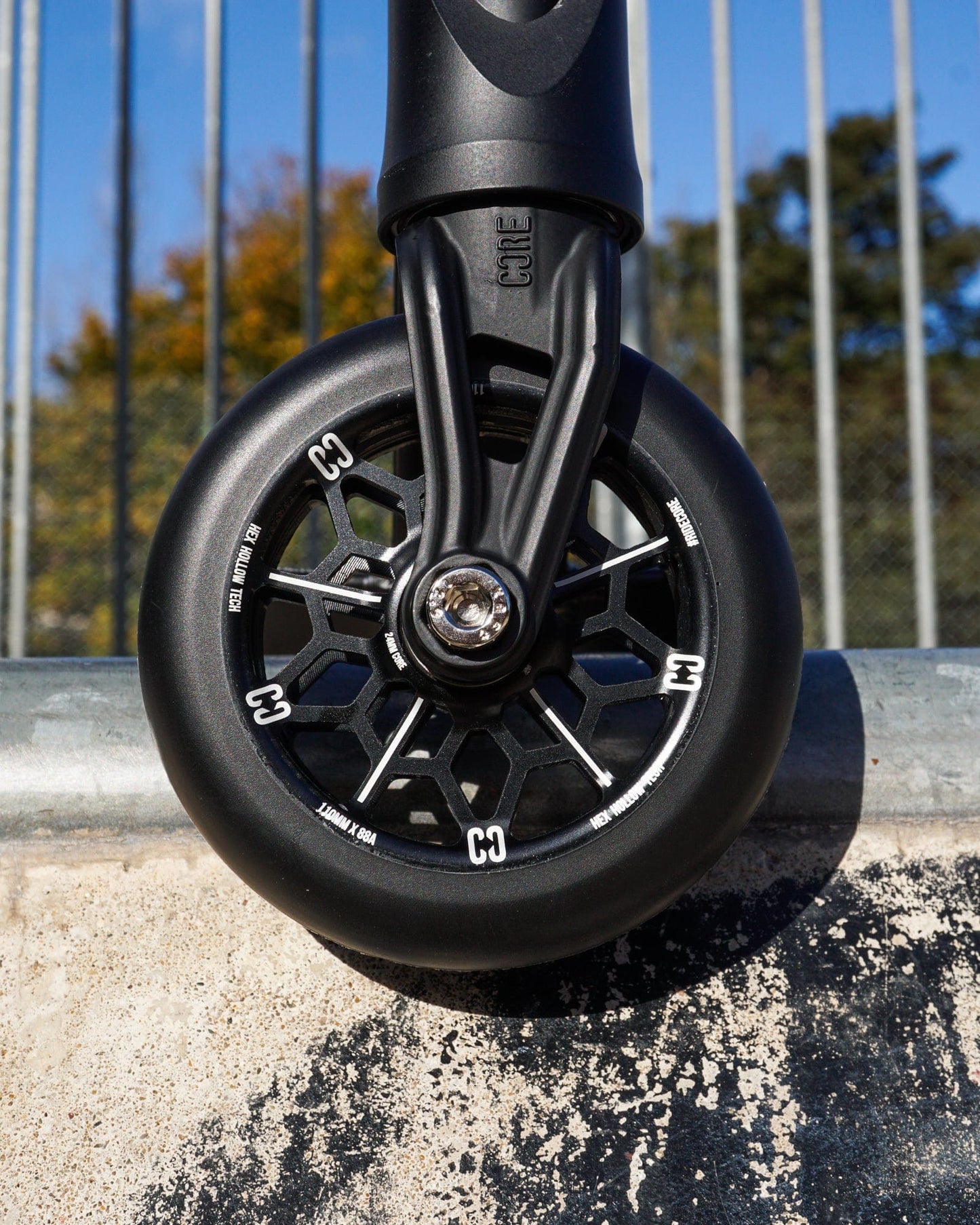 CORE Hex Hollow Stunt Scooter Wheel 110mm – Black