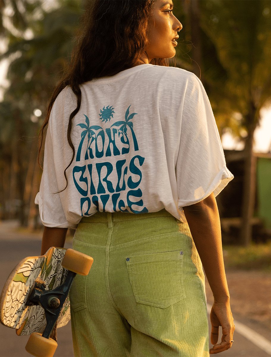 Roxy Backside Sun Screen Tee | Snow White - The Boredroom Store Roxy