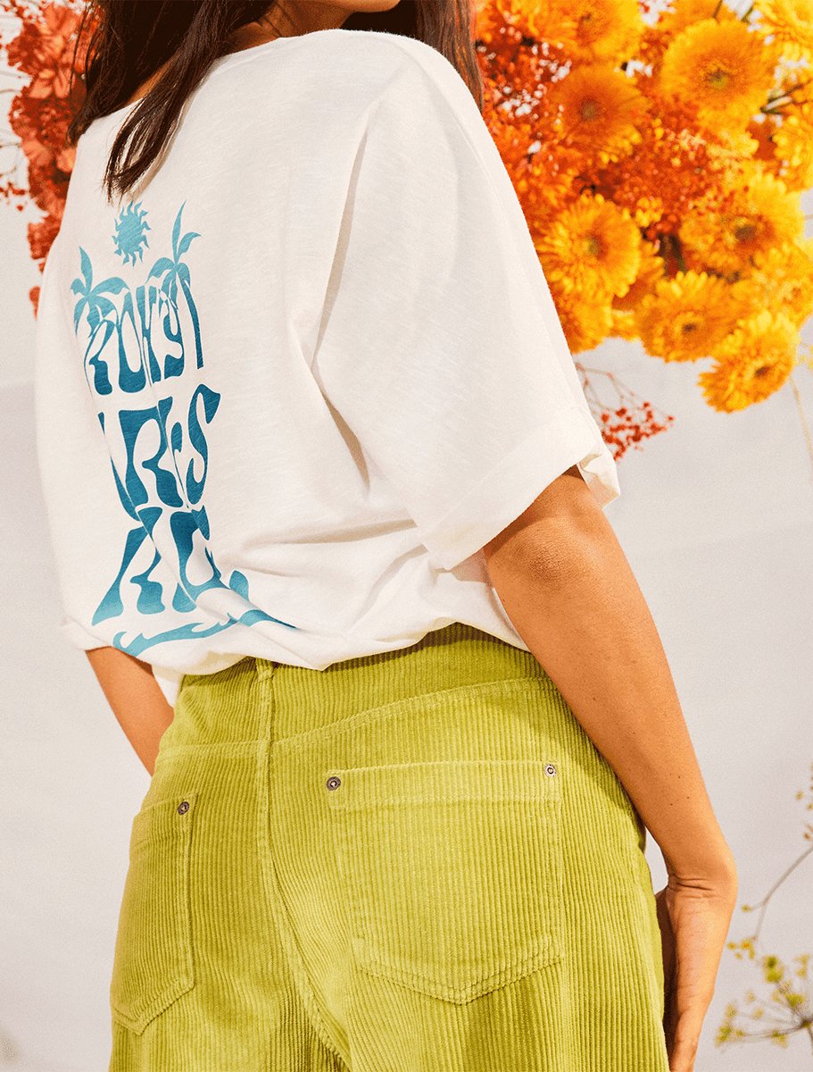 Roxy Backside Sun Screen Tee | Snow White - The Boredroom Store Roxy
