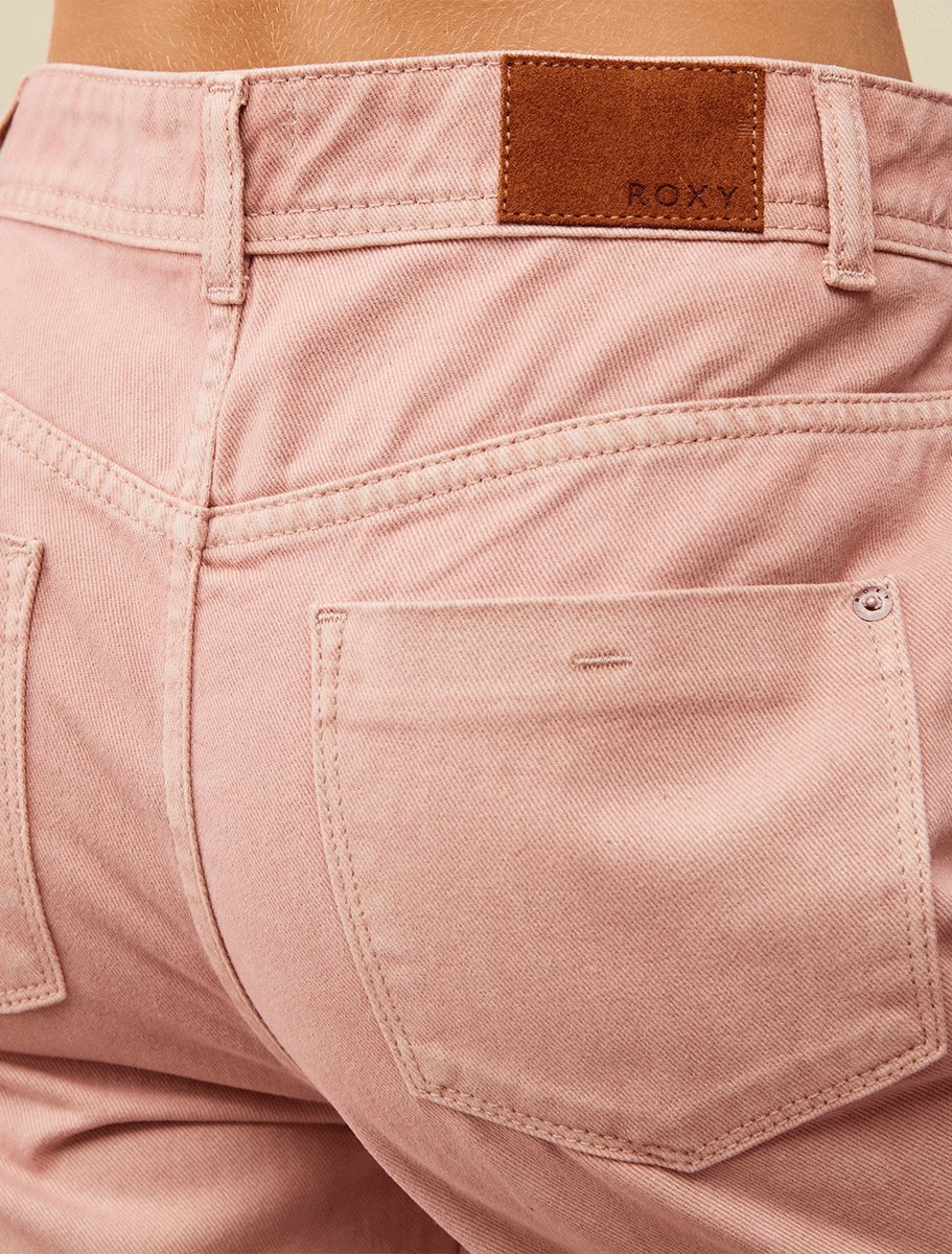 Roxy Fresh Way Mid Denim Pants | Pale Dogwood - The Boredroom Store Roxy
