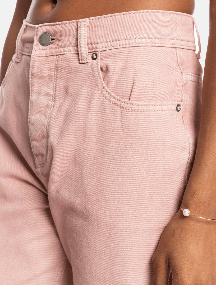 Roxy Fresh Way Mid Denim Pants | Pale Dogwood - The Boredroom Store Roxy