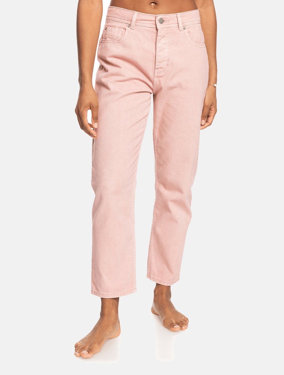 Roxy Fresh Way Mid Denim Pants | Pale Dogwood - The Boredroom Store Roxy