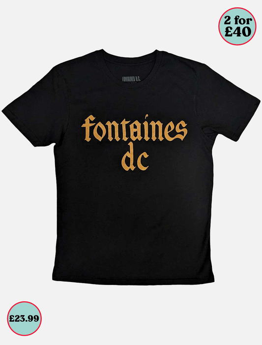 Fontaines DC Gothic Logo l Black