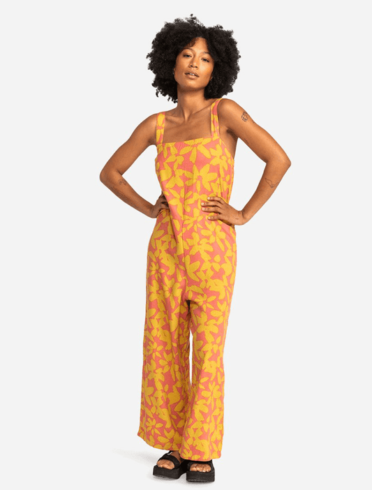 Quiksilver Canyon Clay Uni Floral Jumpsuit