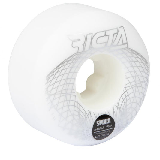 Ricta Wireframe Sparx 99a Skateboard Wheels - White 54mm