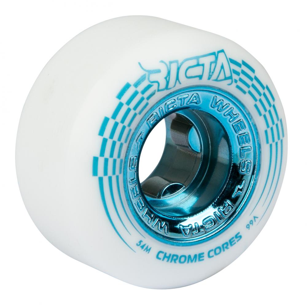 Ricta Chrome Core 99a Skateboard Wheels - White 54mm