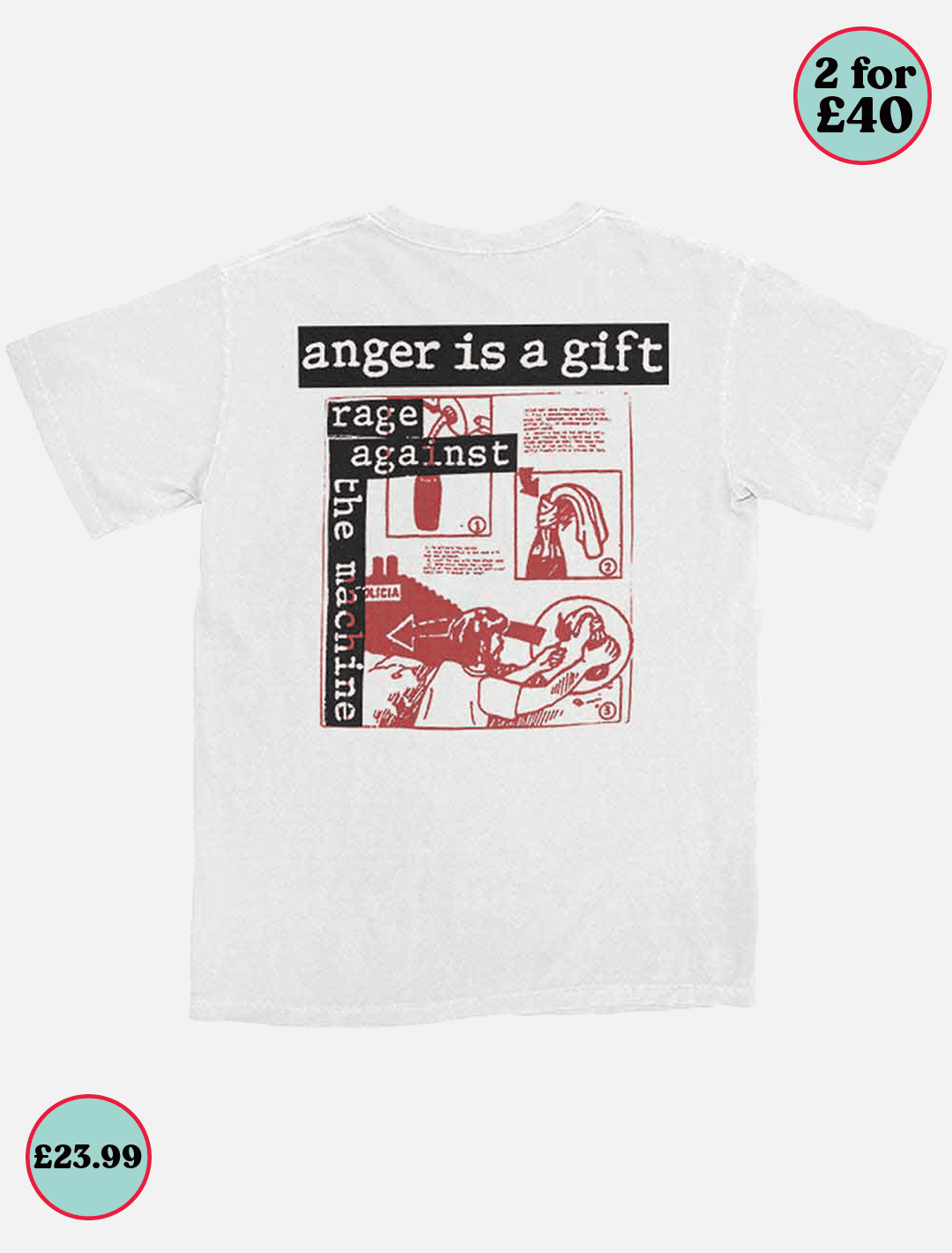 Rage Against The Machine Anger is a Gift l White