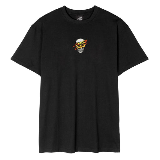 Santa Cruz T-Shirt Dressen Skull Dot Front Black