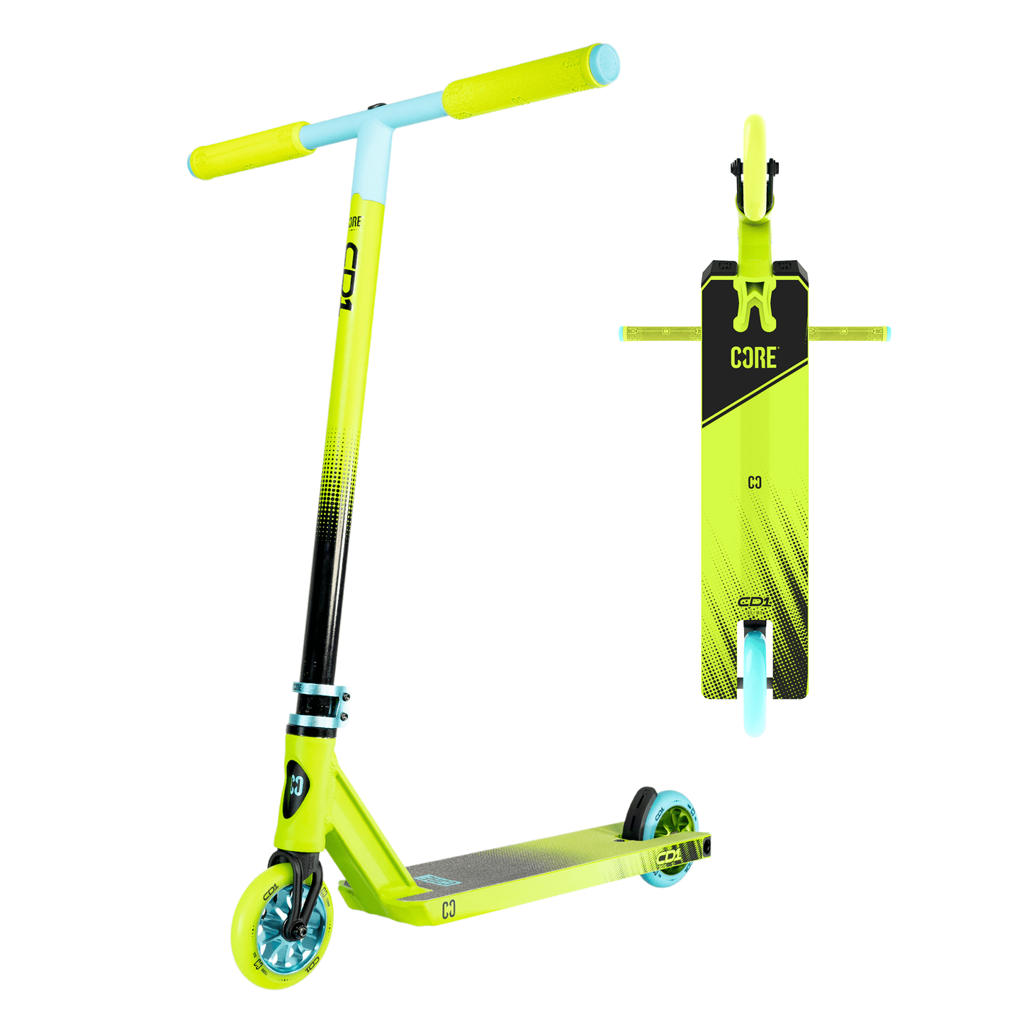 CORE CD1 Complete Stunt Scooter – Lime/Teal