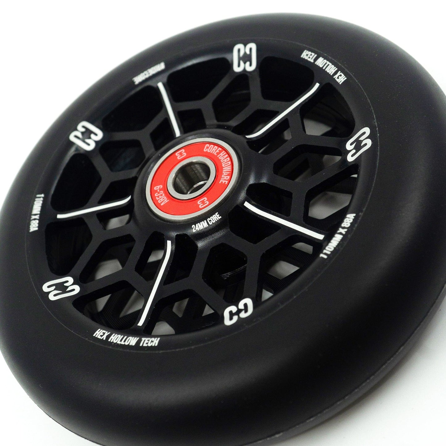 CORE Hex Hollow Stunt Scooter Wheel 110mm – Black