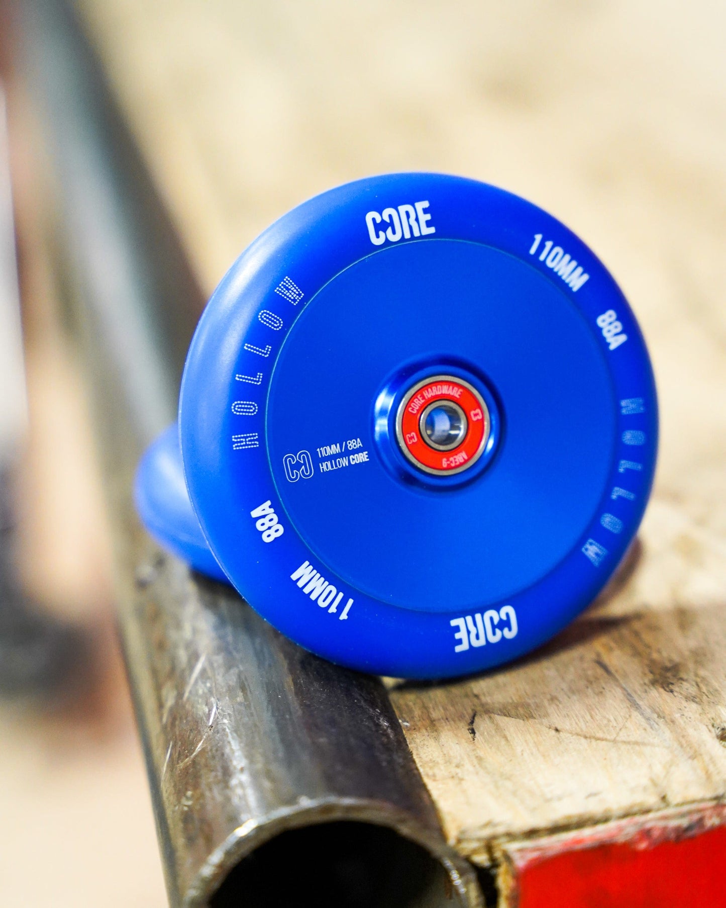 CORE Hollow Stunt Scooter Wheel V2 110mm - Blue