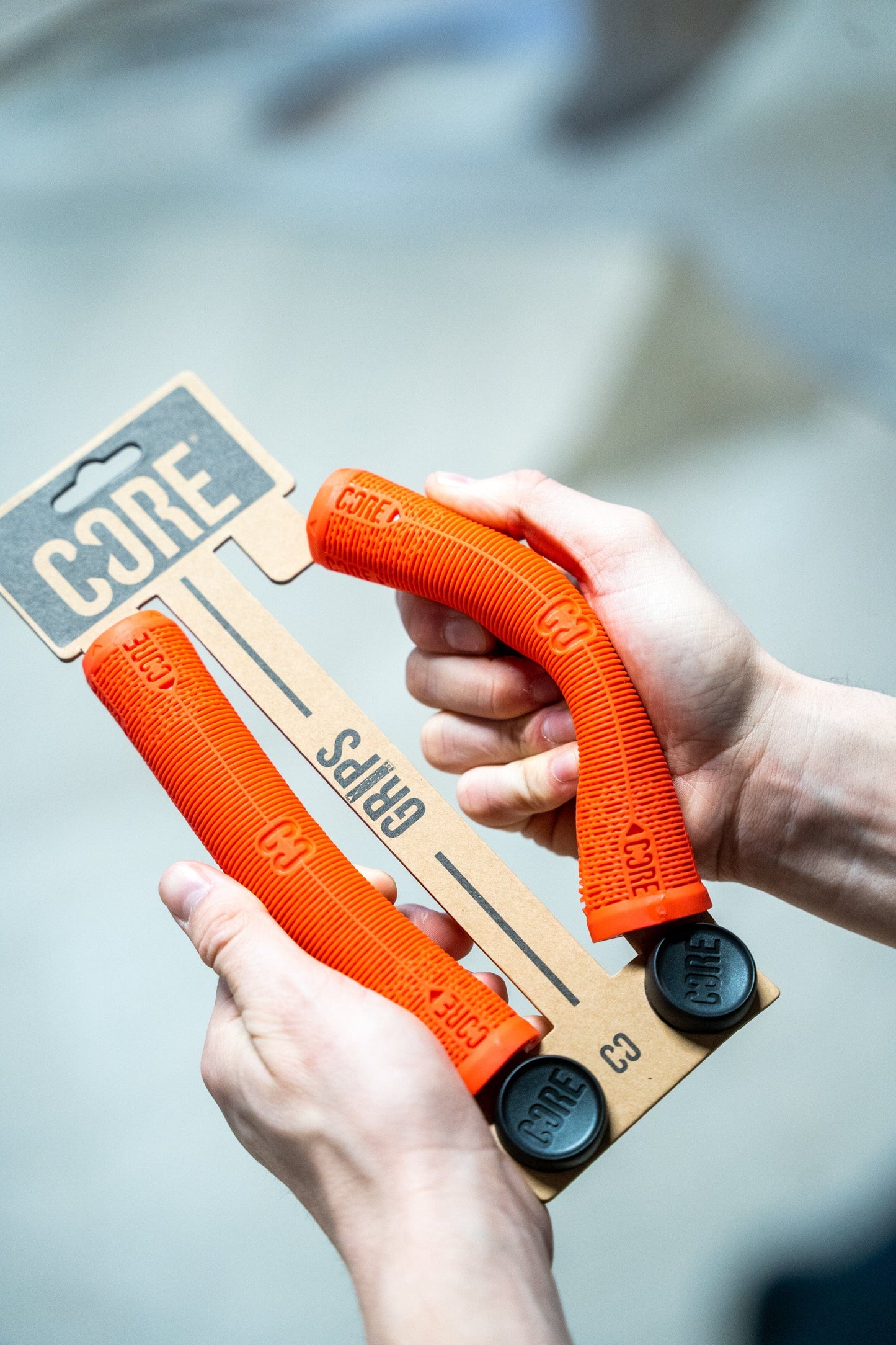 CORE Skinny Boy Handlebar Grips Soft 170mm - Red